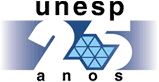 Logotipo oficial do Jubileu de Prata da UNESP