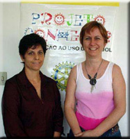 Maria Luísa Beig e Sílvia Ortigoza - Coordenadoras do treinamento