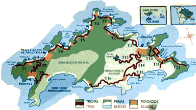 Mapa da Ilha Grande