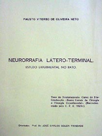 Capa da tese de doutorado de prof. Viterbo, defendida em 11 de setembro de 1992